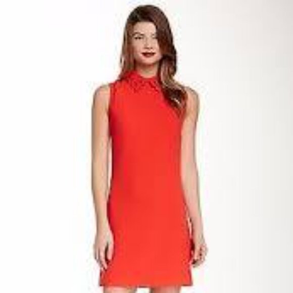 Ted Baker London Laiyla party dress red with embellished collar Size 3 - Picture 1 of 5